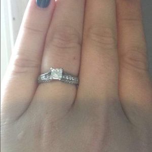 Platinum engagement ring